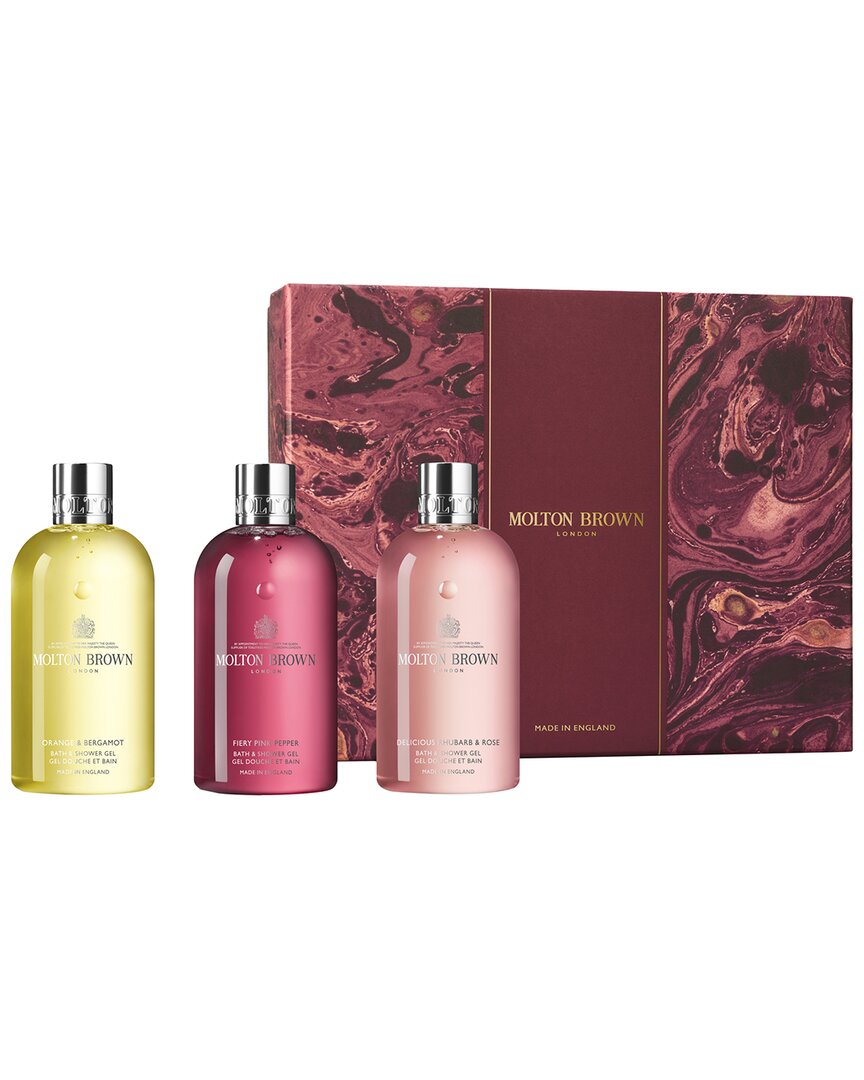 Molton Brown London Women's 3 X 10oz Floral & Spicy Body Care Gift Set With $10 Credit