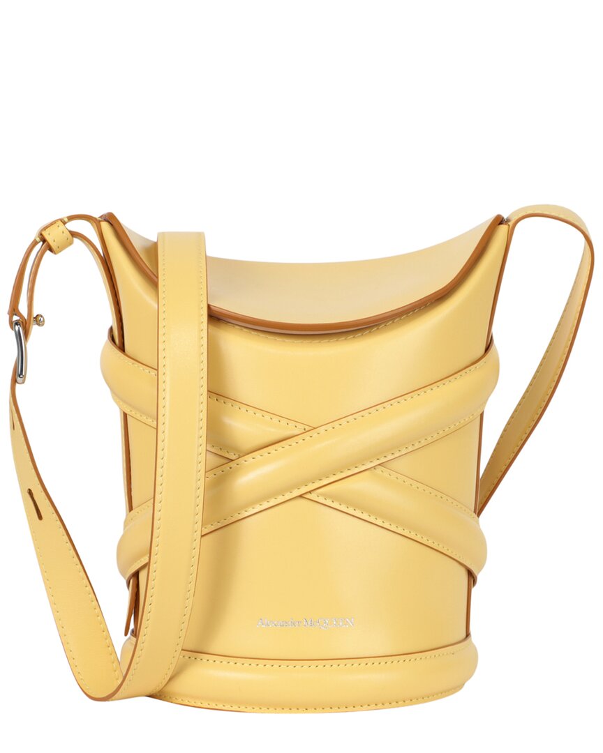 Alexander McQueen Small Leather Bucket Bag