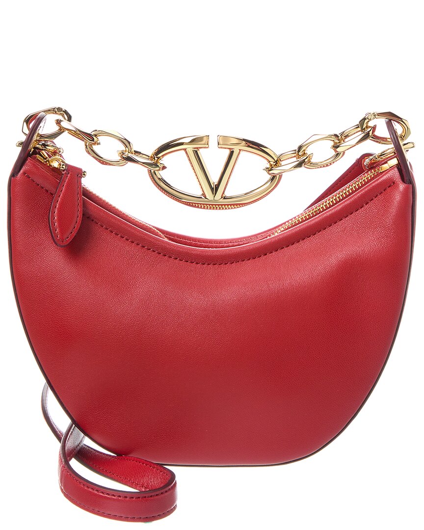 Valentino VLogo Mini Leather Hobo Bag