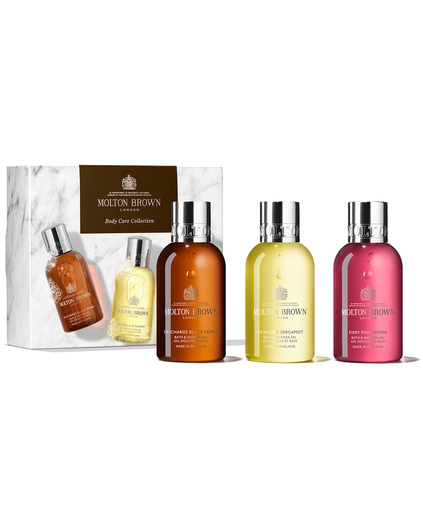 Molton Brown London Unisex 3 X 1.4oz Spicy & Citrus Body Care Collection