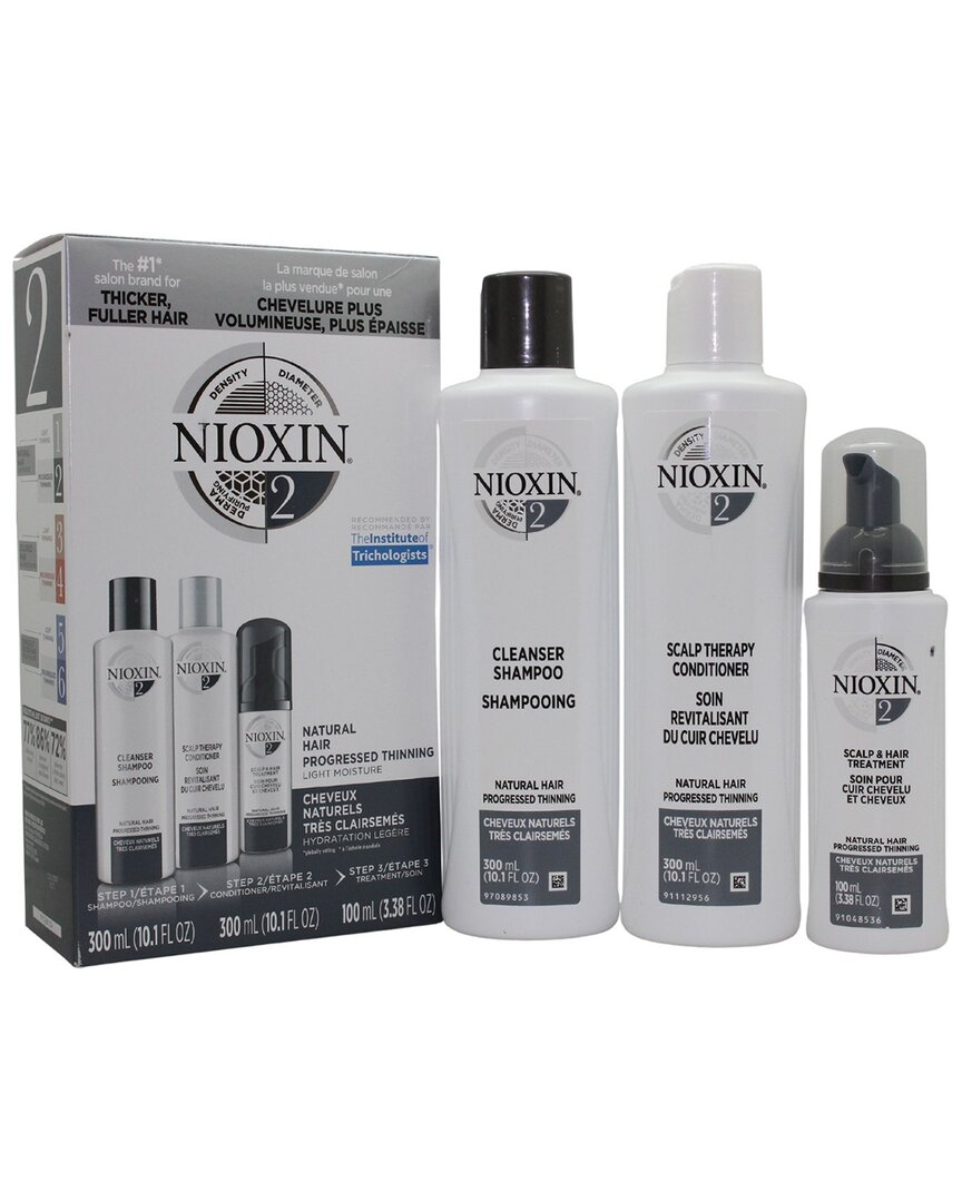 Nioxin Unisex System 2 Starter Kit 3pc Set In White