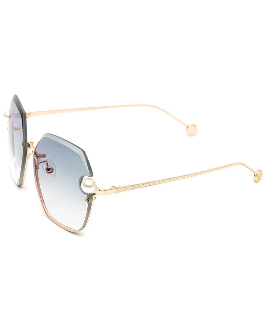 VINTAGE WOOD COLLECTION VINTAGE WOOD COLLECTION UNISEX PEARL 62MM SUNGLASSES 