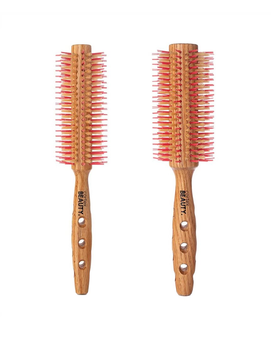 Cortex Beauty Cortex 2.2in & 2.75in Salon Professional Styling Brush Set In Pink