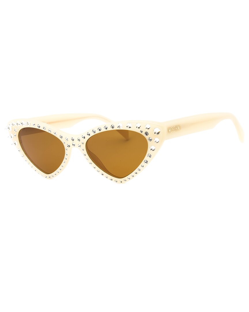 Moschino Women's Mos006/s/str 52mm Sunglasses In White