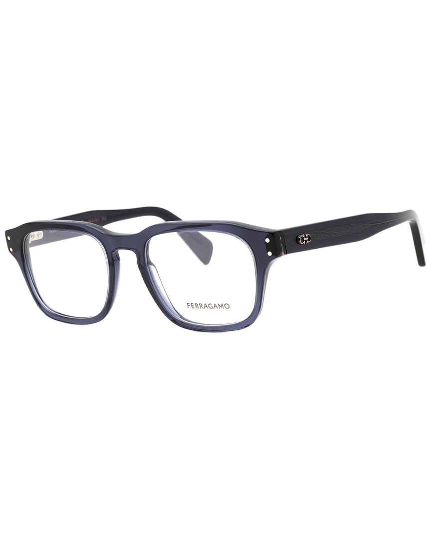 Ferragamo Men's Sf2958 52mm Optical Frames In Blue