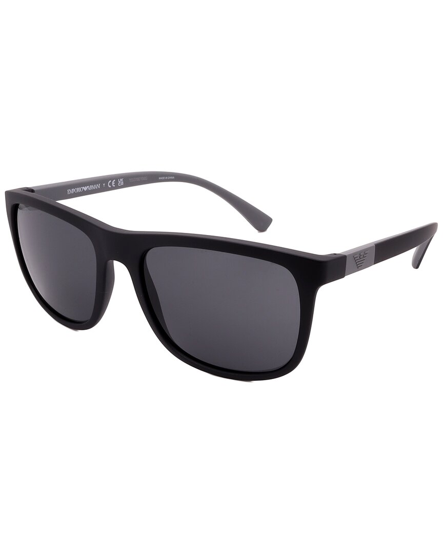 Armani Collezioni Armani Men's Ea4079 57mm Sunglasses In Black