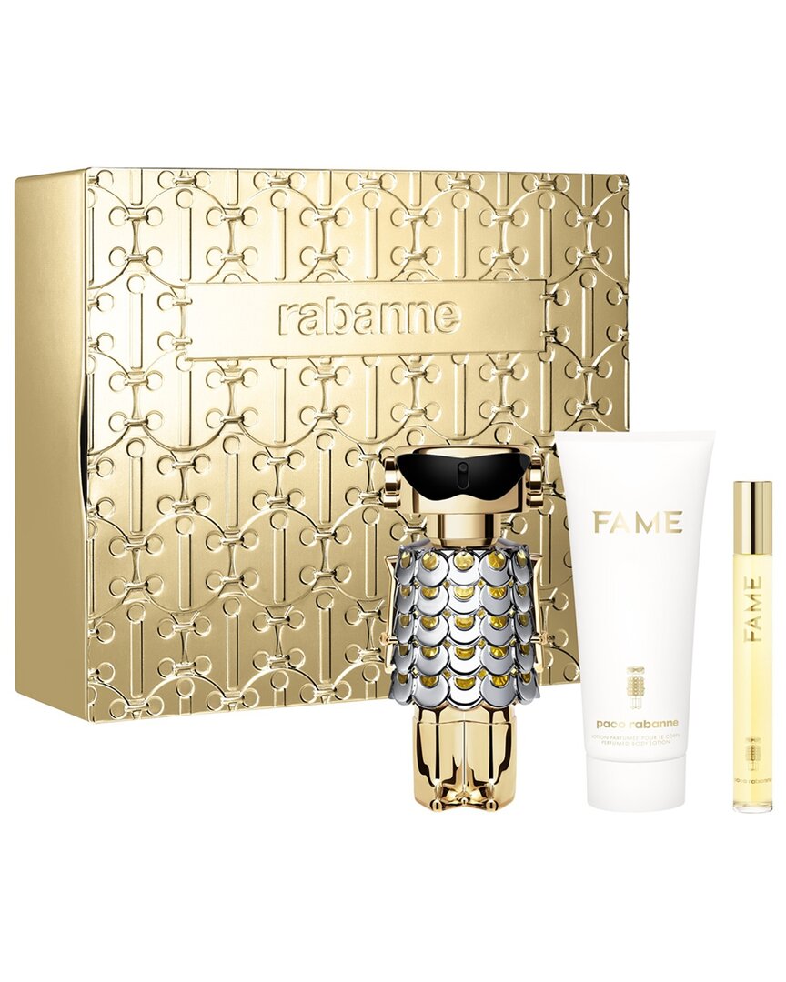 Rabanne Paco Women's 2.7oz Fame 3pc Set
