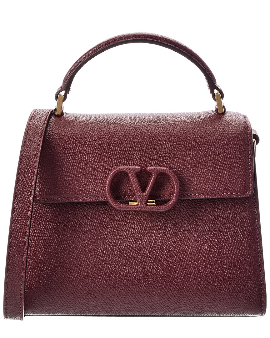 Valentino Garavani Valentino Vsling Mini Leather Satchel In Red