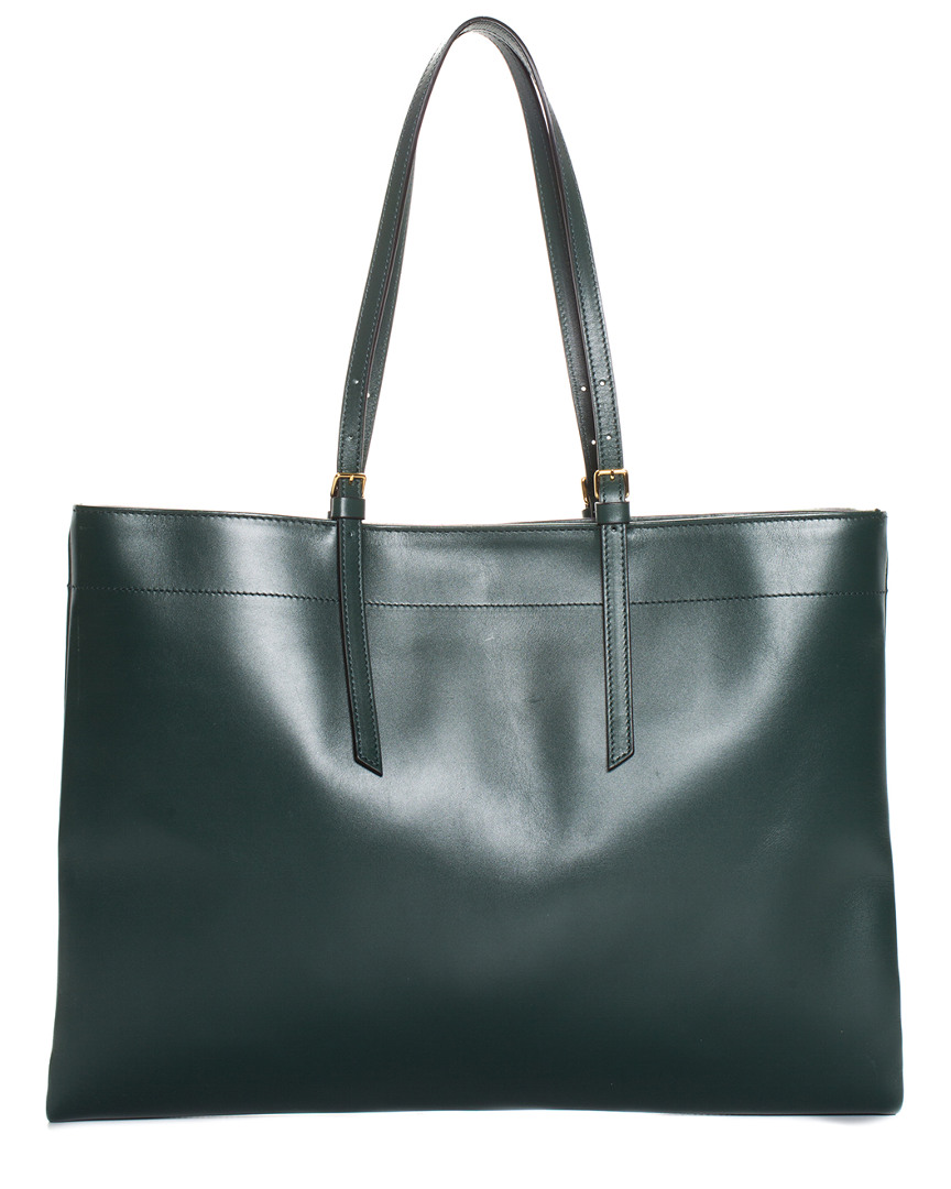 Image of Marni Green Leather Shoulder Bag