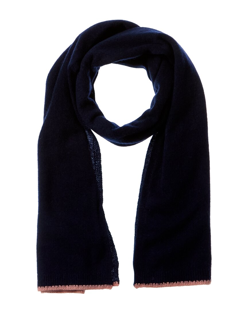 SCOTT & SCOTT LONDON SCOTT & SCOTT LONDON BLANKET STITCH CASHMERE SCARF