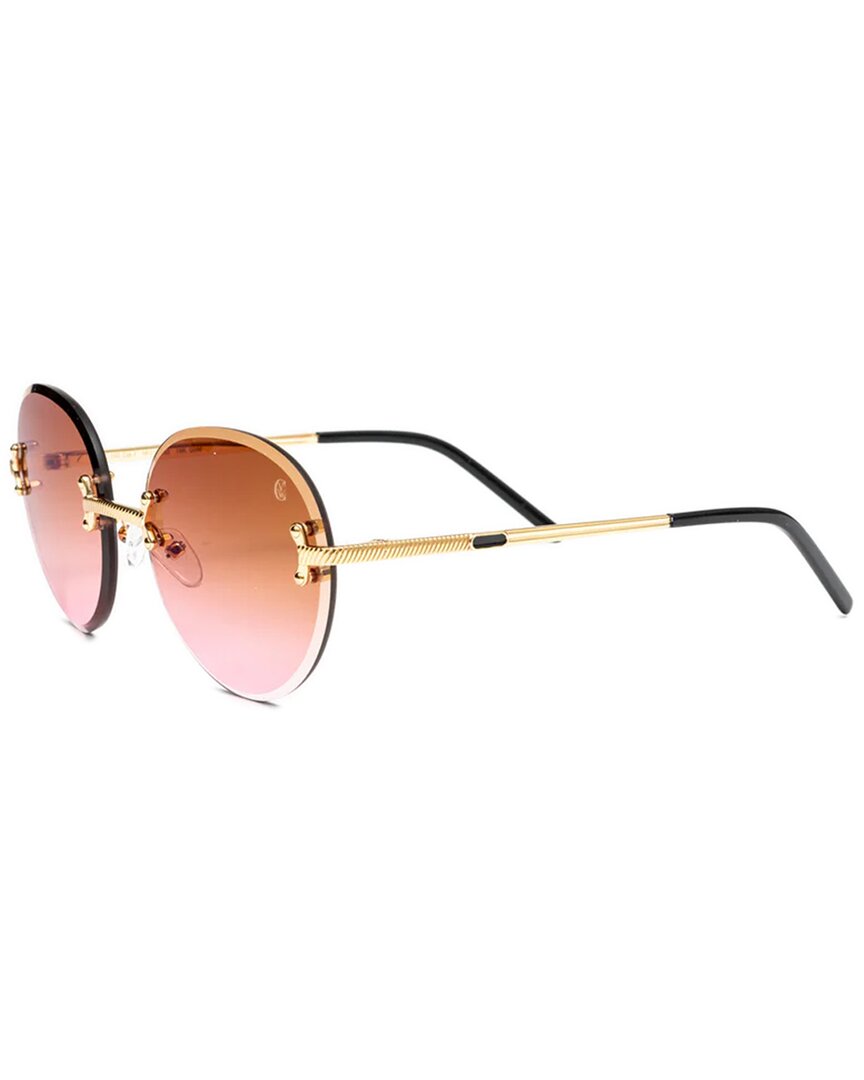 Shop Vintage Wood Collection Unisex Vintage Classis C 58mm Sunglasses In Gold