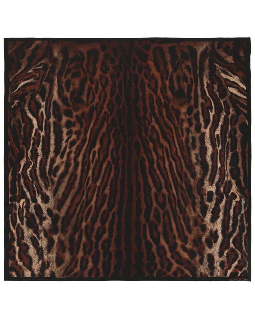 Givenchy Silk Scarf In Animal Print