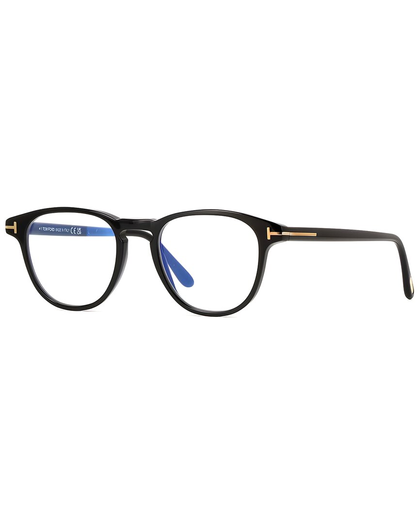 Tom Ford Unisex T-logo 99mm Optical Frames In Black