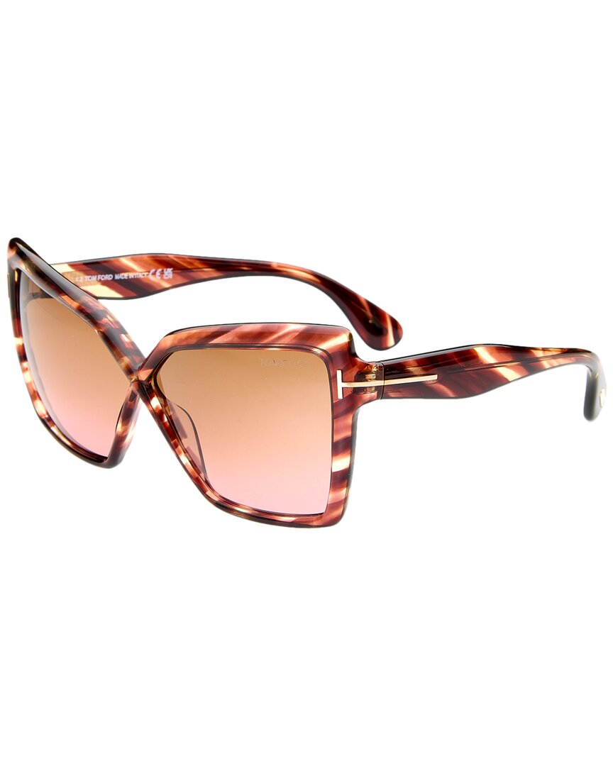 Tom Ford Women's Fiore 63mm Sunglasses In Red