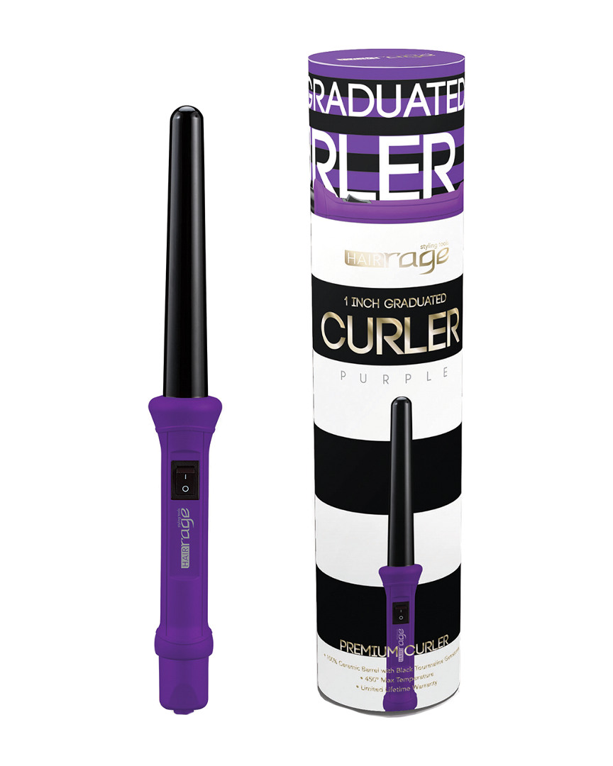 Hair Rage Limited Edition Premium 1in Graduated Clipless Curling Iron