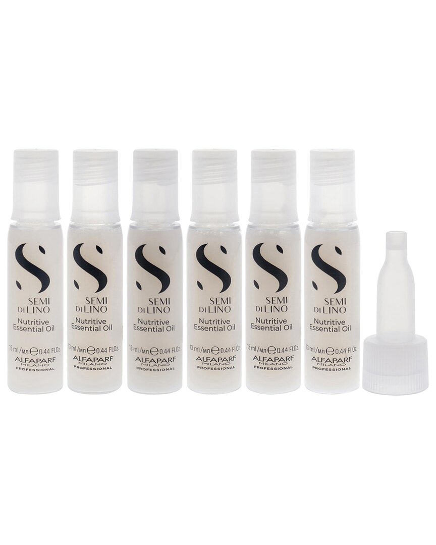 Alfaparf Milano Unisex 6 X 0.44oz Semi Di Lino Moisture Nutritive Essential Oil