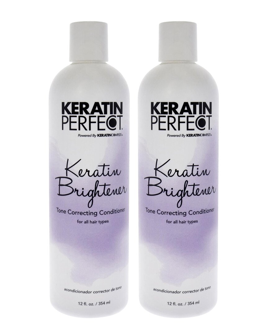 Keratin Perfect Unisex 12oz Keratin Brightener Conditioner - Pack Of 2