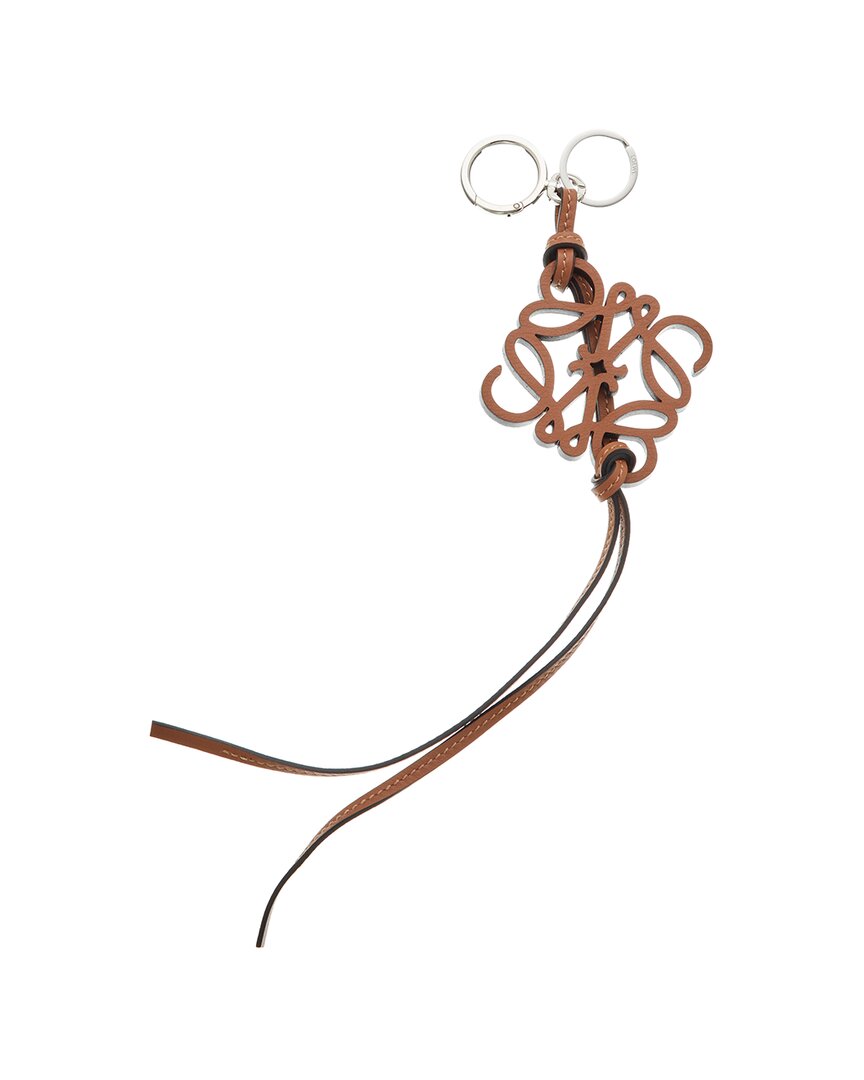 アクセサリーその他 Loewe Brown leather Anagram pendant Loewe Brown Leather Anagram Pendant In Orange | ModeSens