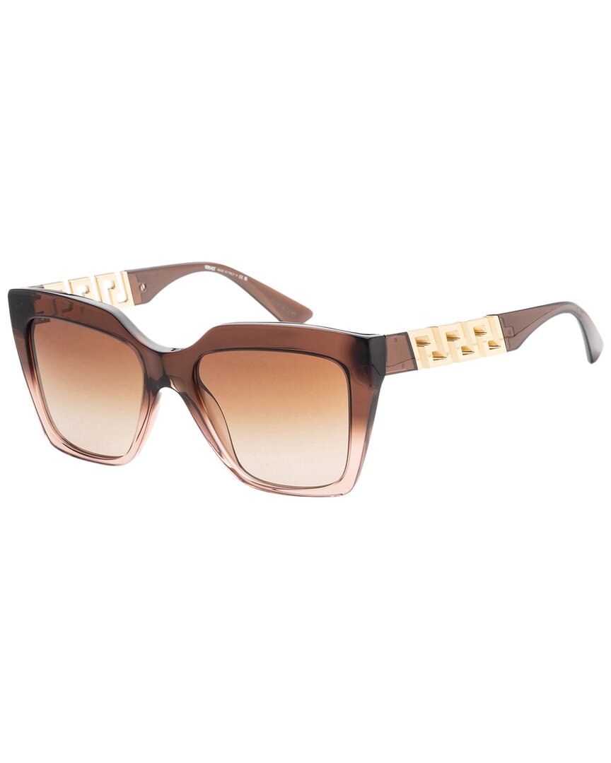 Shop Versace Women's Ve4418 56mm Sunglasses In Brown