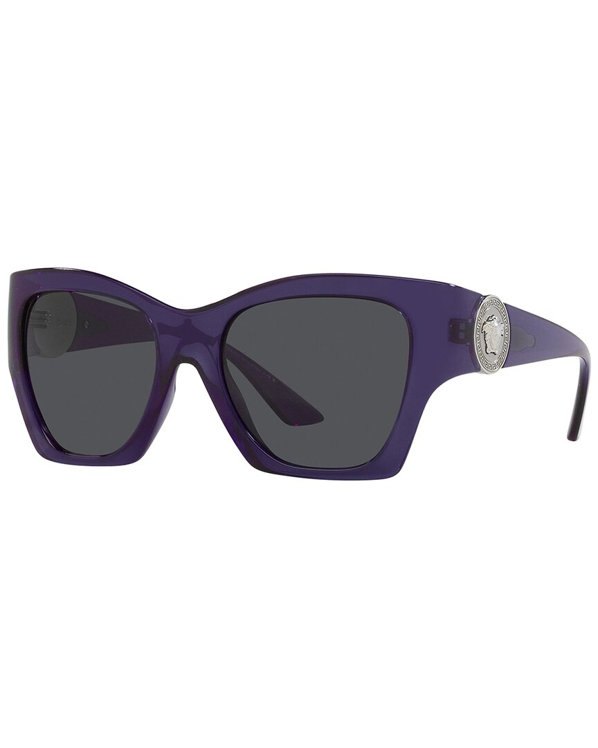 Shop Versace Women's Ve4452 55mm Sunglasses In Purple