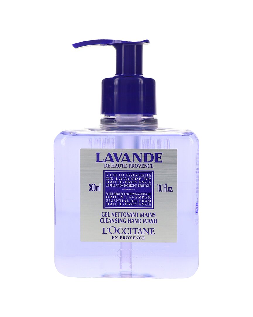 L'occitane 10.1oz Cleansing Lavender Liquid Hand Soap In White