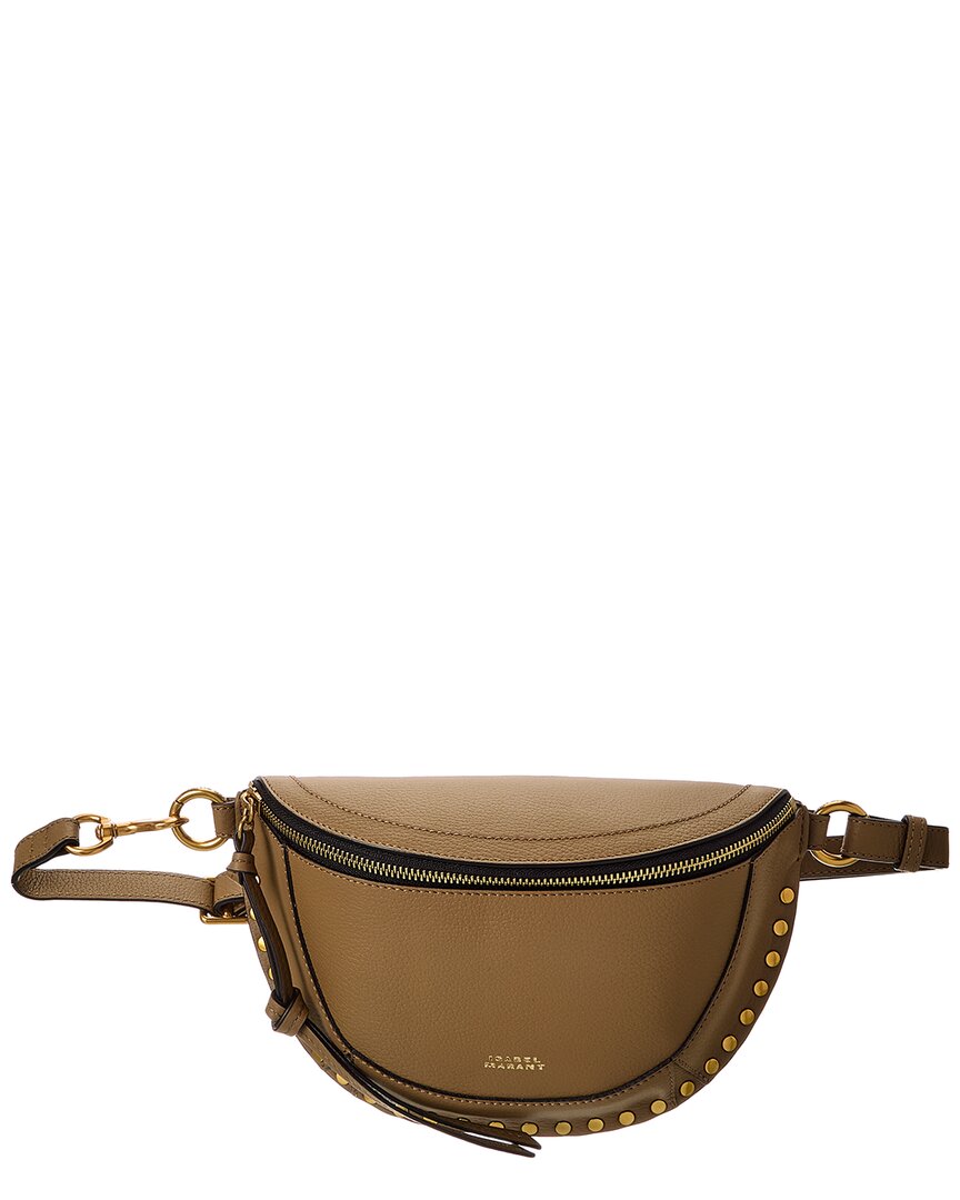 Isabel Marant Skano Leather Belt Bag In Brown