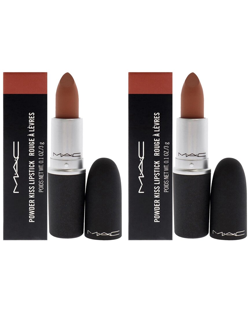 Mac M·a·c Cosmetics 0.1oz Powder Kiss Lipstick - 312 Impulsive - Pack Of 2