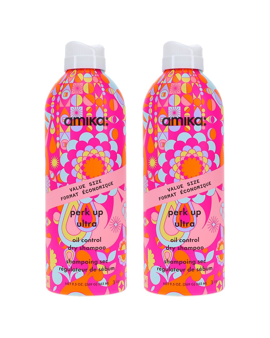 Amika 9.5oz Perk Up Ultra Oil Control Dry Shampoo 2 Pack
