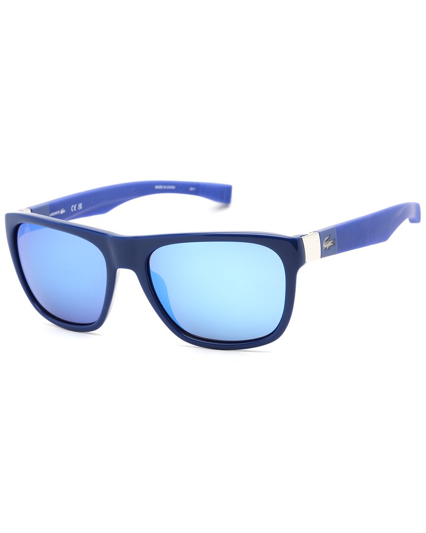 Shop Lacoste Men's L664s 55mm Sunglasses In Blue