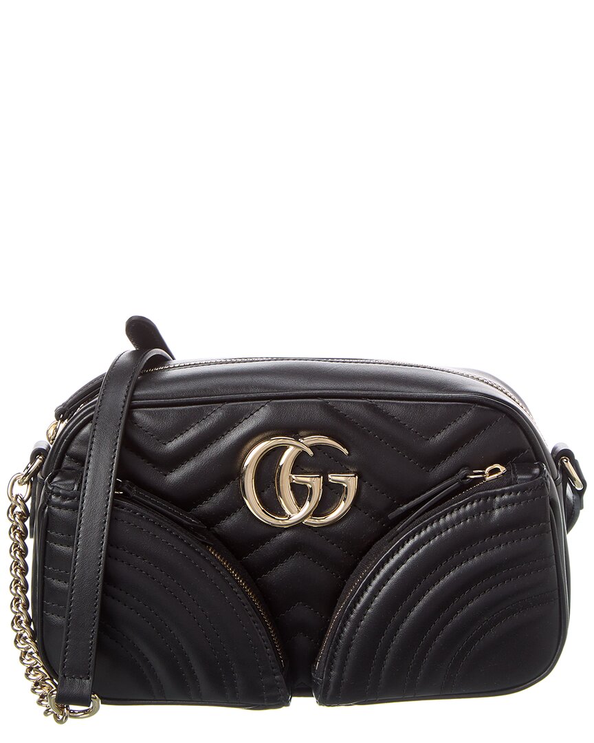 Gucci Gg Marmont Shoulder Bags Black In Black