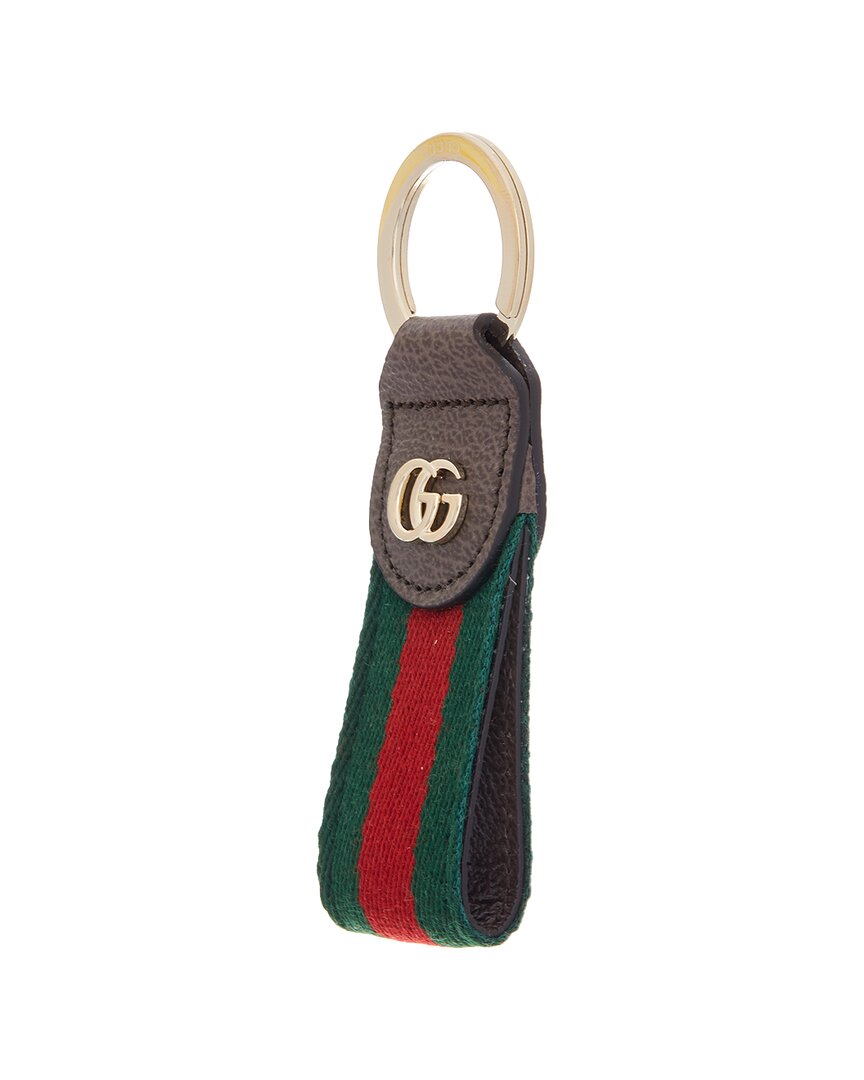 Gucci Ophidia Keychain In Green