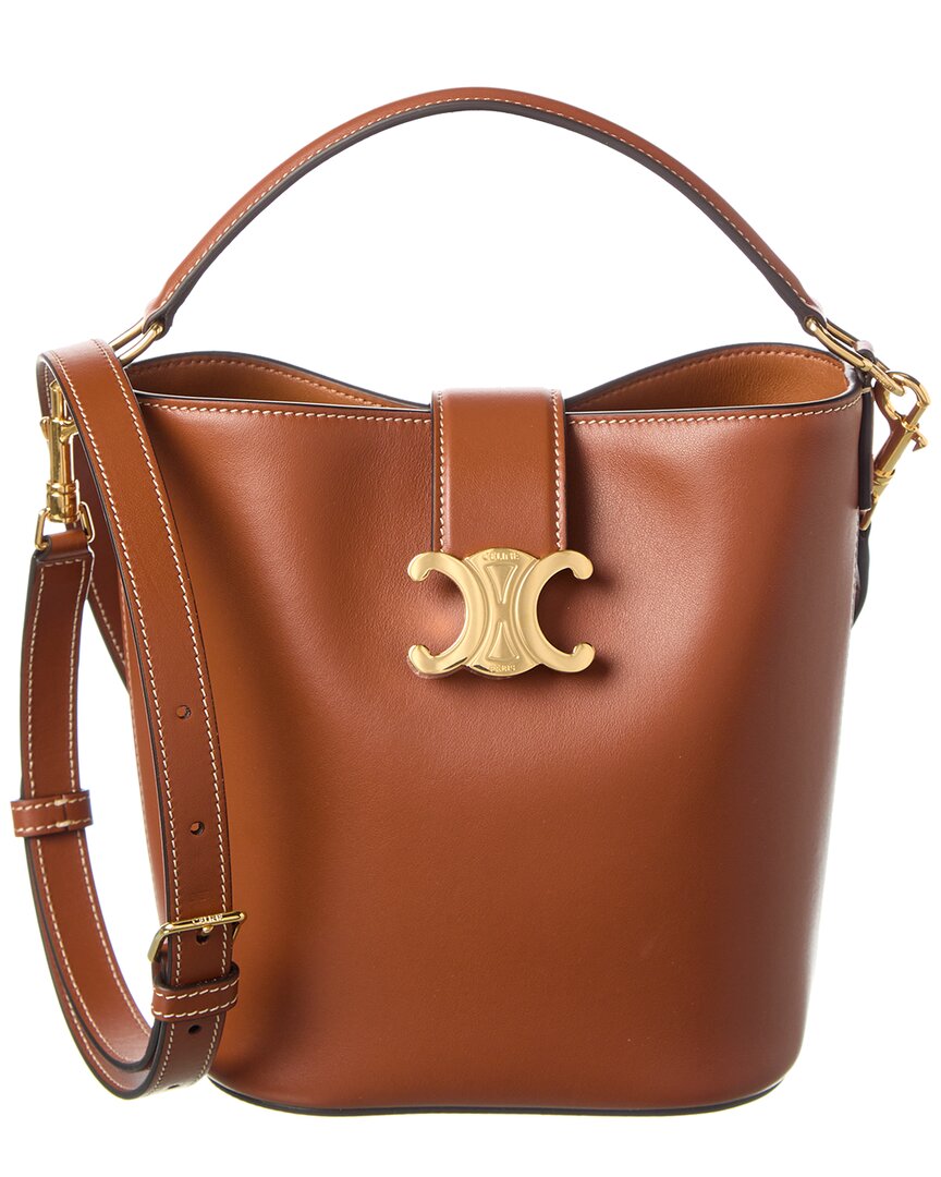 CELINE Louise Small Leather Bucket Bag