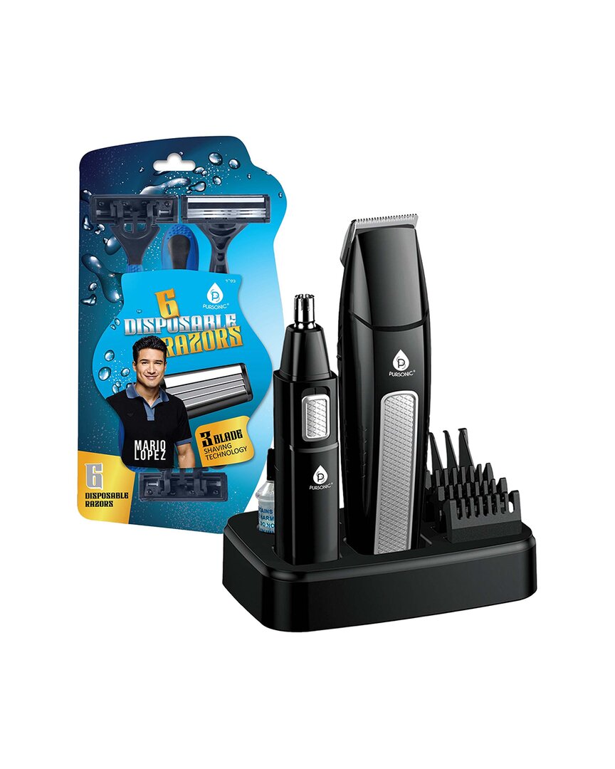 Pursonic Men's Mario Lopez Wireless Body Hair Trimmer & Shaver