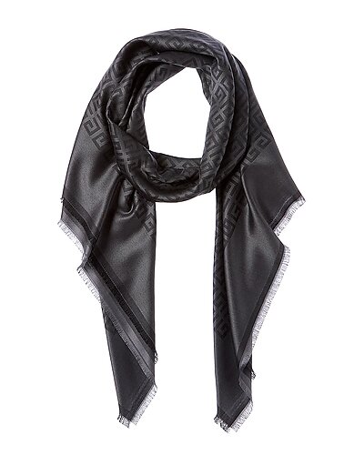 4G All-Over Silk & Wool-Blend Scarf