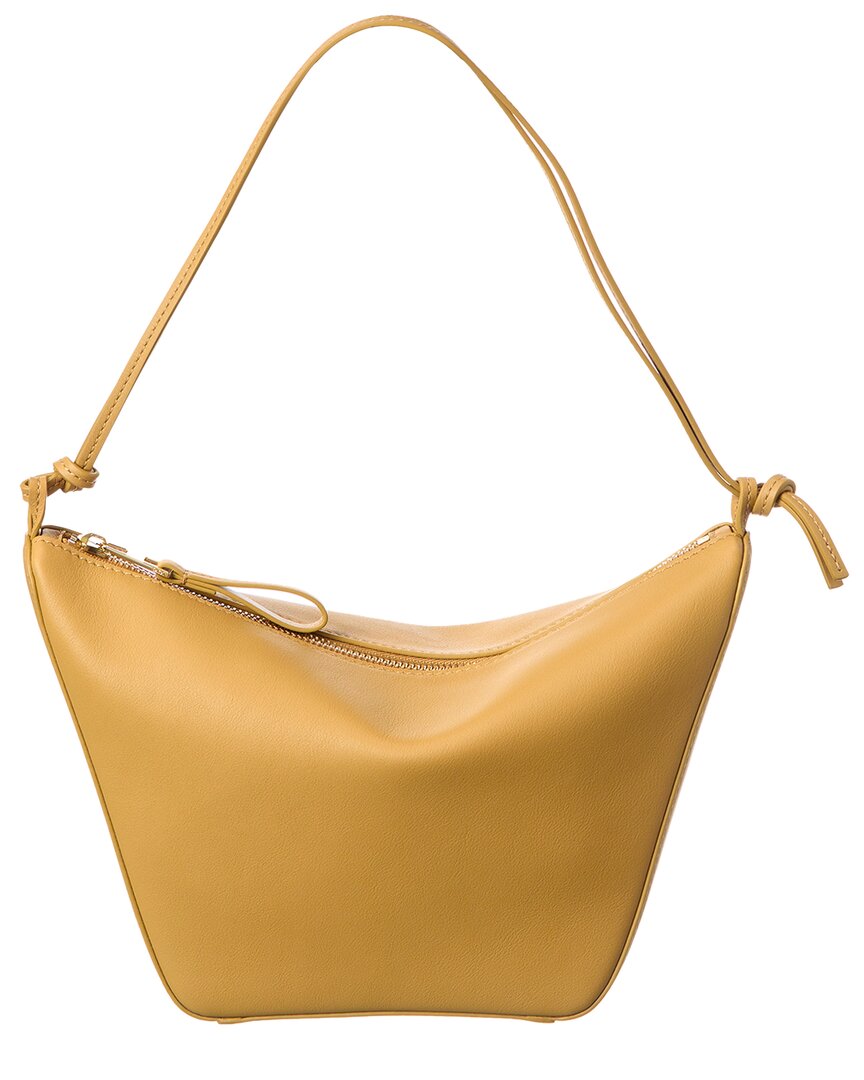 Loewe Hammock Drawstring Small Leather Shoulder Bag In Brown