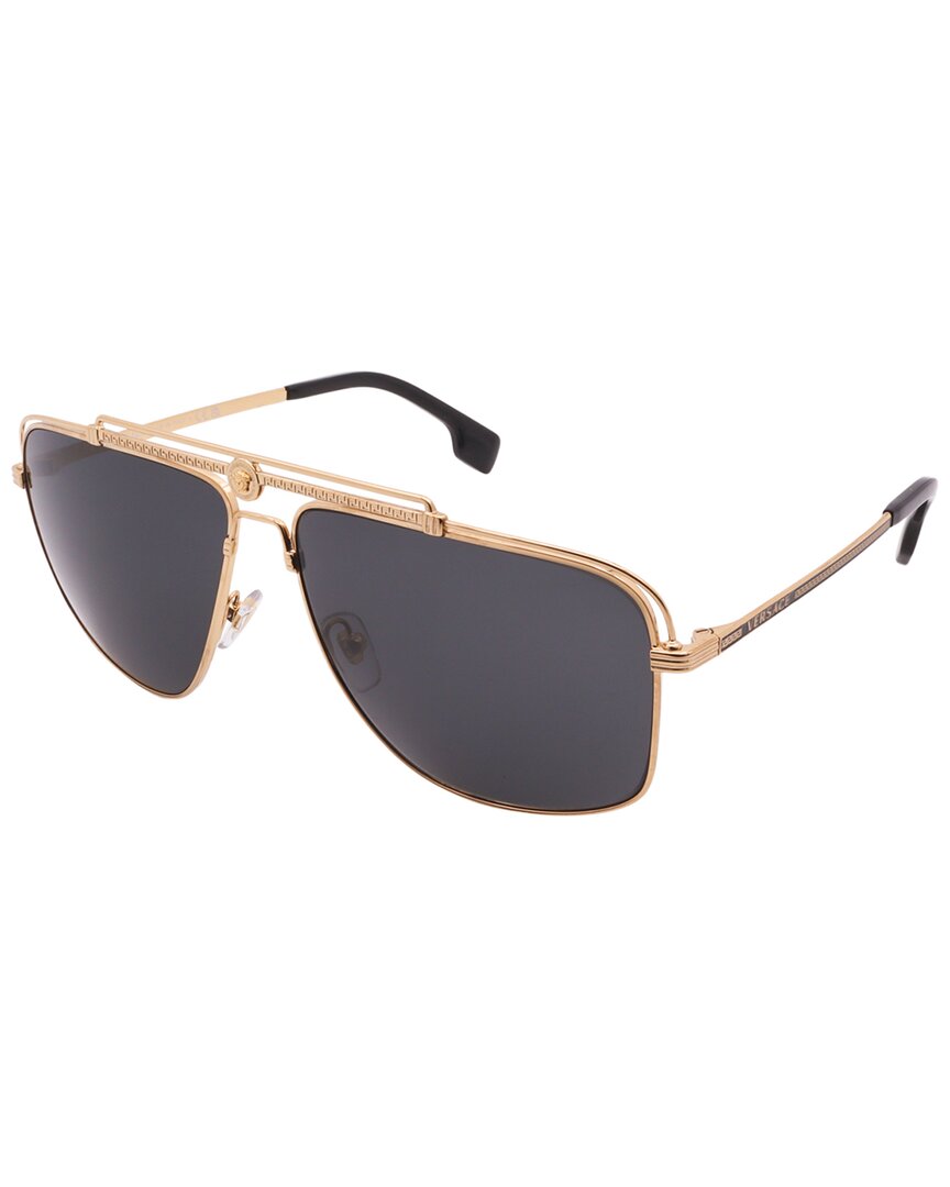 Versace Men's Ve2242 61mm Sunglasses In Gold