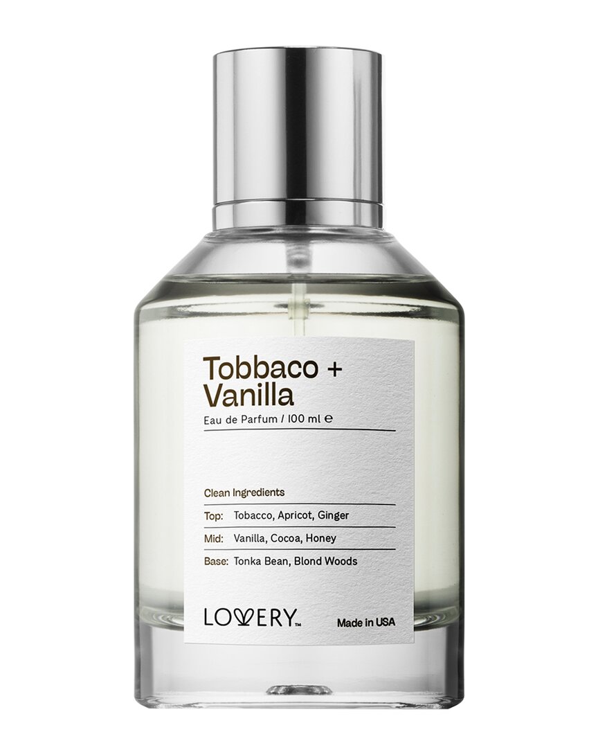 Lovery Unisex 3.4oz Tobacco And Vanilla Edp