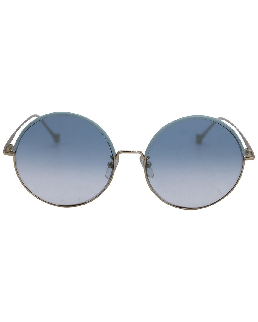 Loewe Lw40008u Round-frame Sunglasses (authentic Pre-loved) In Blue