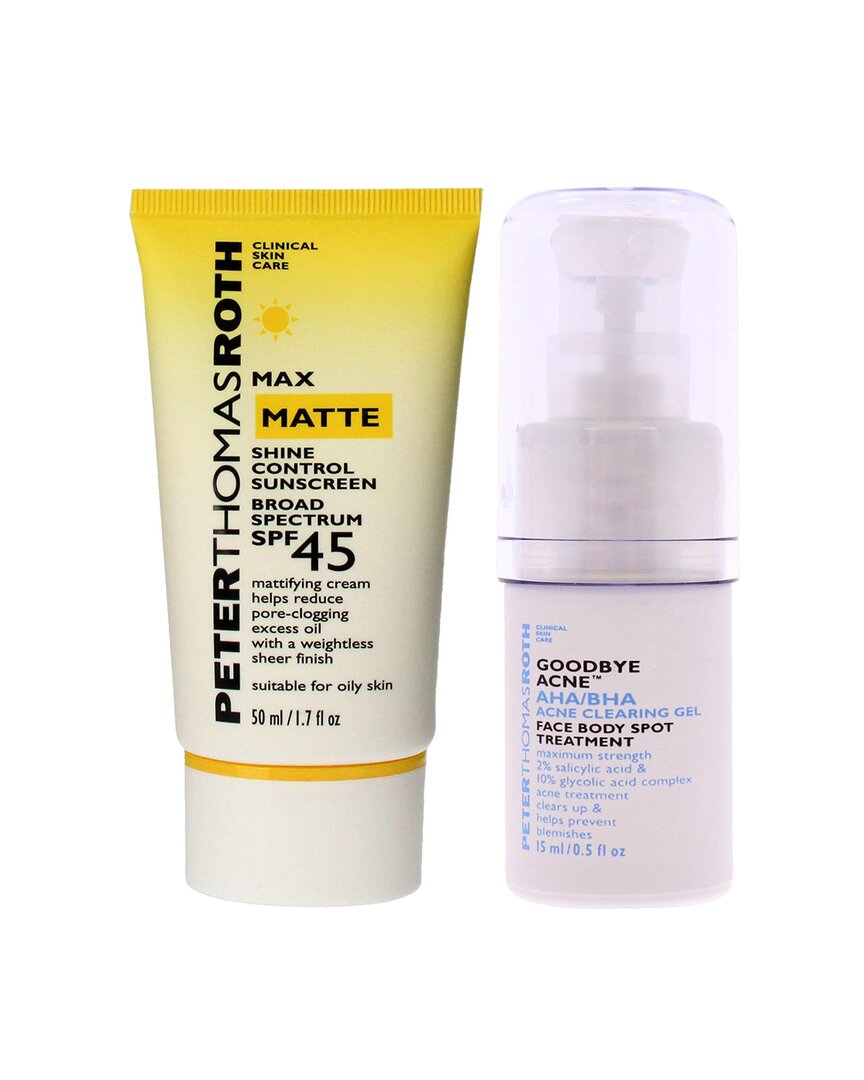 Peter Thomas Roth Max Matte Shine Control Sunscreen Spf 45 & Goodbye ...
