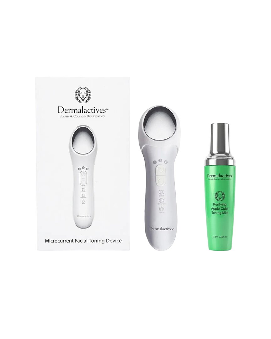 Dermalactives Women's Microcurrent Facial Toning Device + Purifying Apple Cider Toner Mist