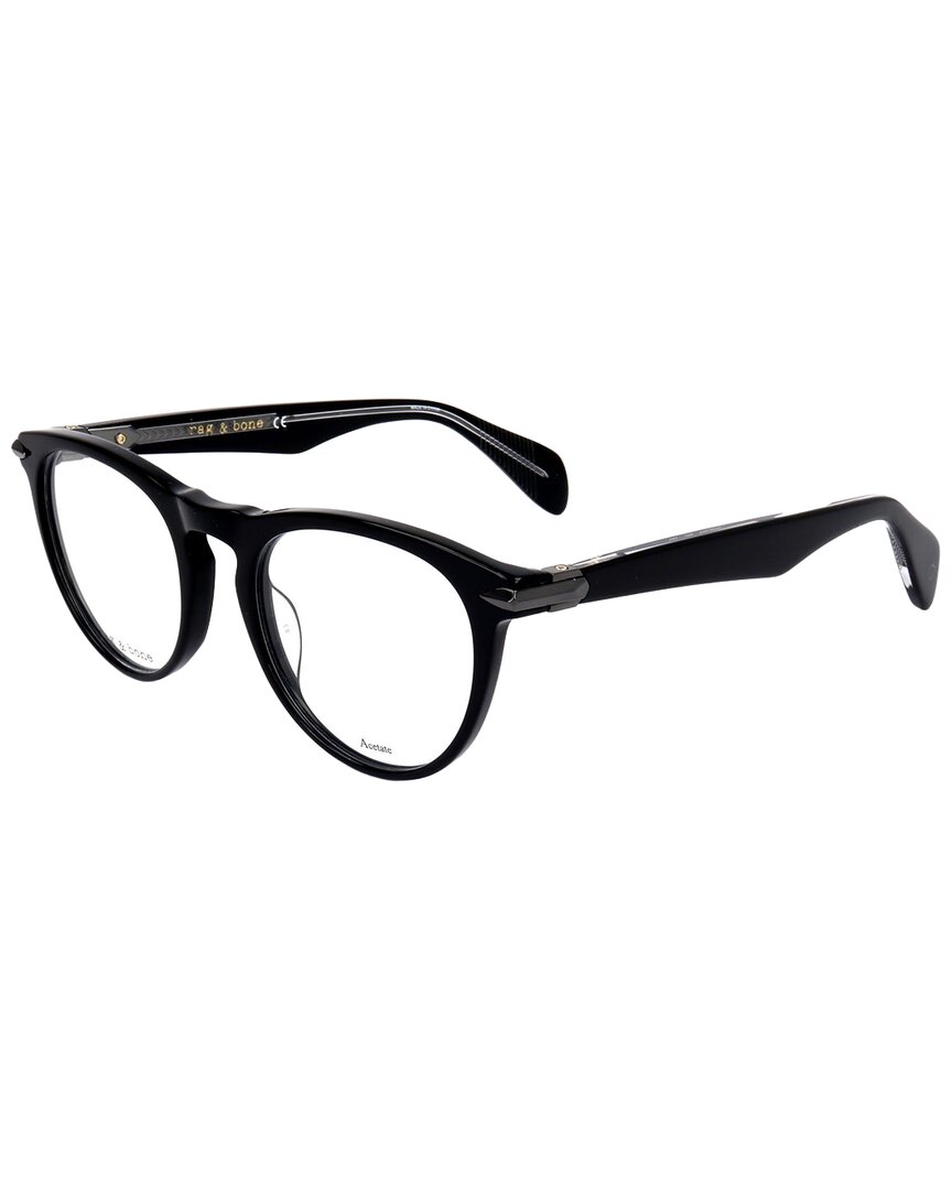 Rag & Bone Unisex Rnb7003 51mm Optical Frames In Black