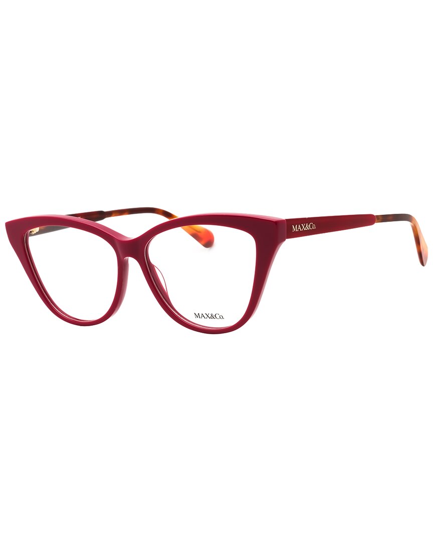 Max & Co By Maxmara Max & Co By Max Mara Women's Mo5030 55mm Optical Frames In Red