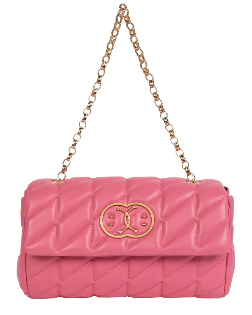 Shop Moschino Quilted Shoulder Bag In Pink