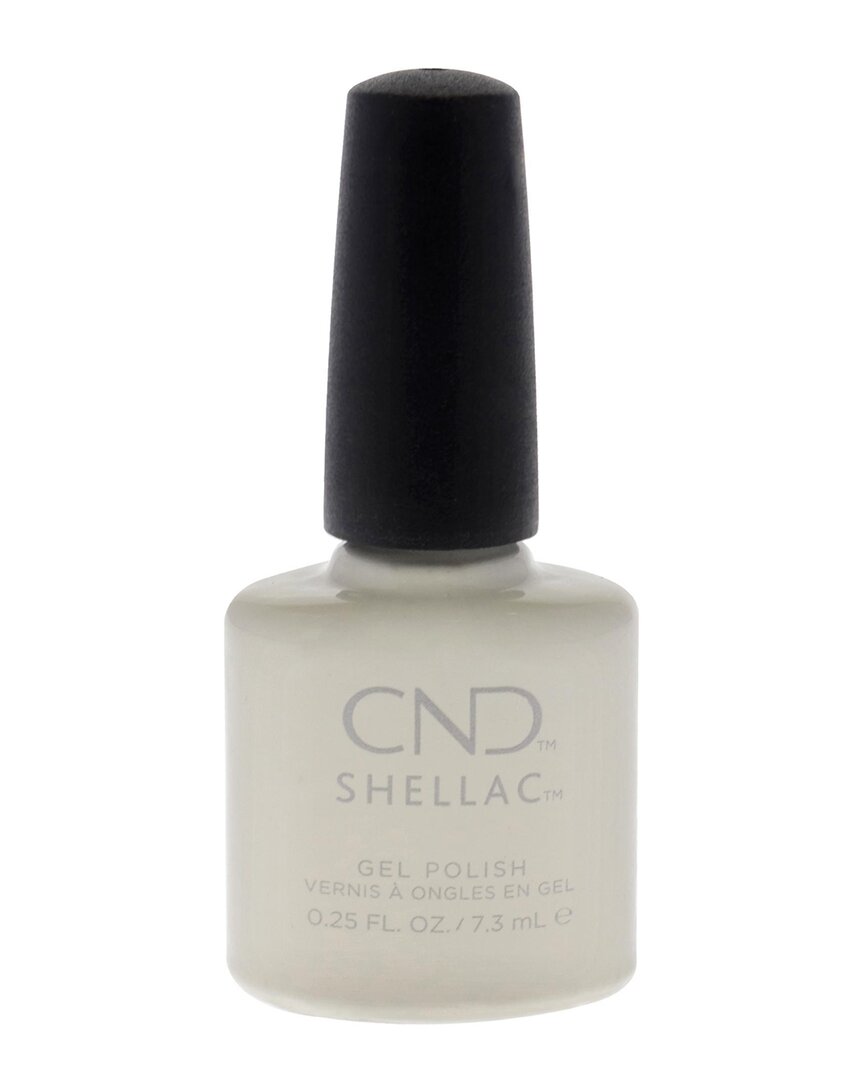 CND CND WOMEN'S 0.25OZ WHITE WEDDING SHELLAC NAIL POLISH 