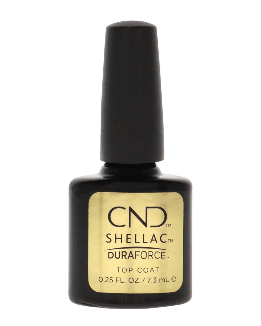 CND CND WOMEN'S 0.25OZ DURAFORCE TOP COAT SHELLAC NAIL COLOR 
