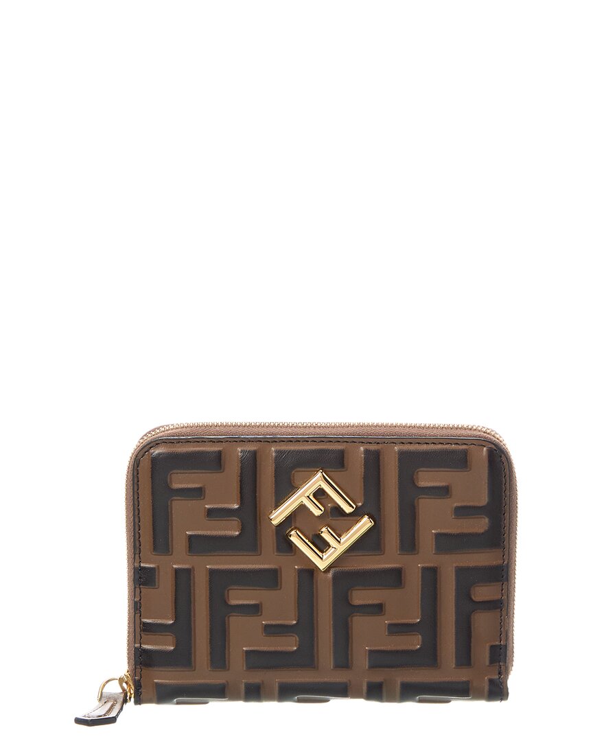 Fendi Medium Ff Diamonds Zip-around Wallet