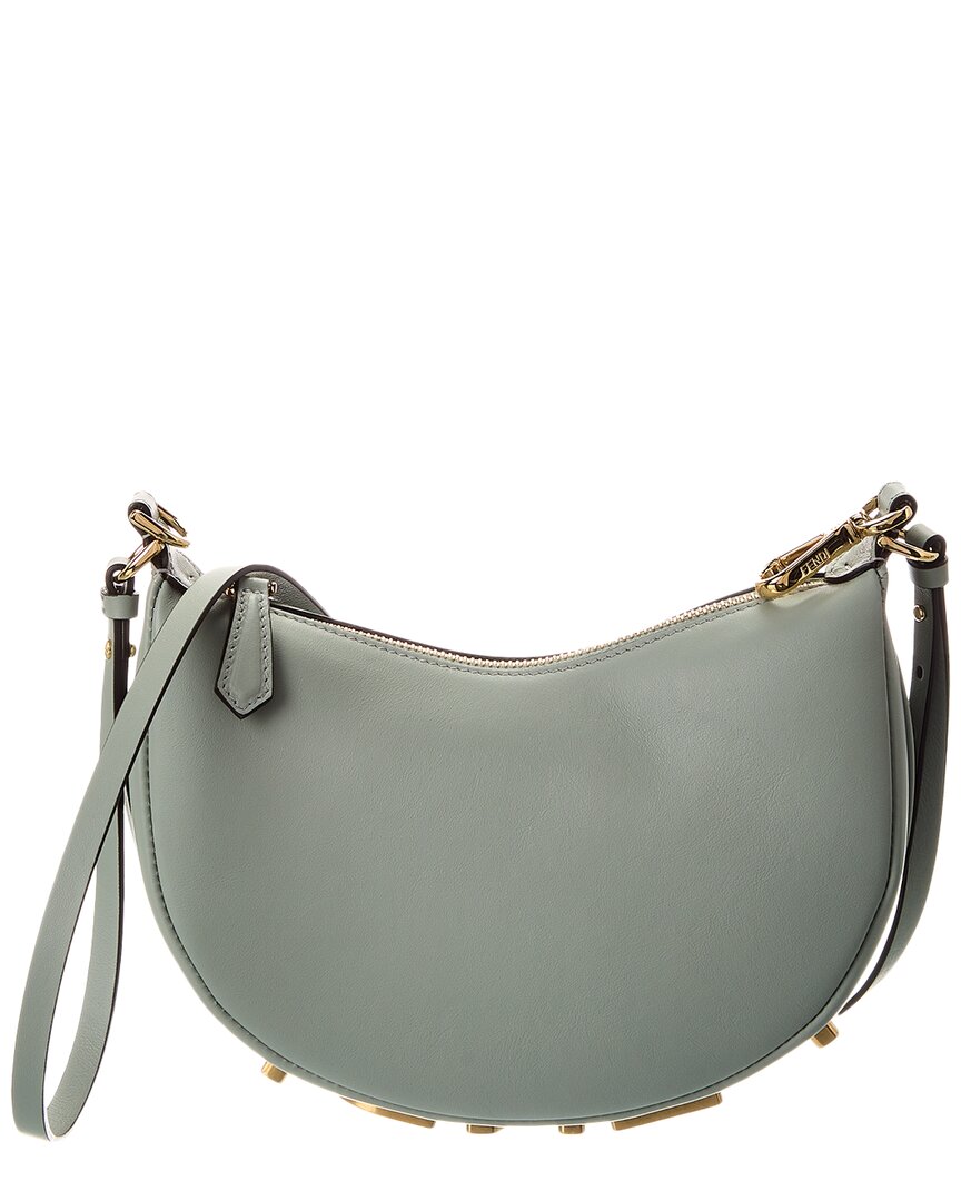 Fendi Graphy Mini Leather Hobo Bag