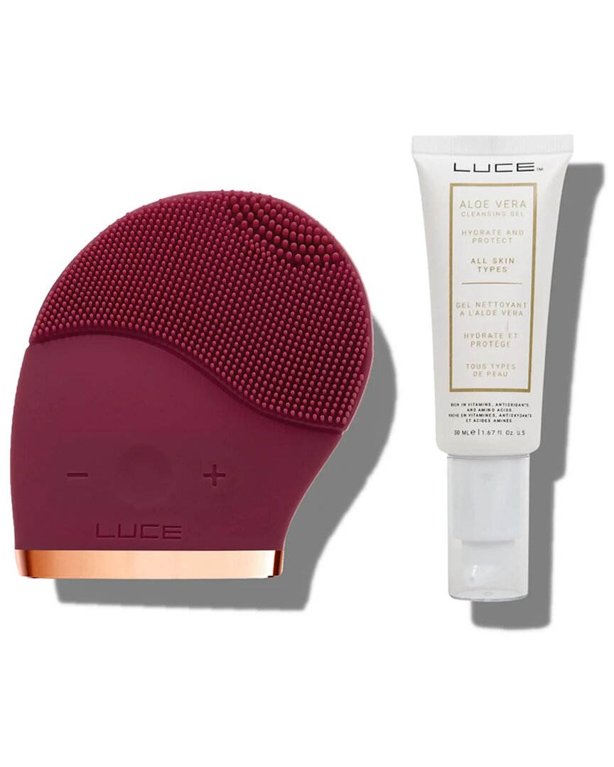 Shop Luce Skincare Luce Facial Cleansing Brush& Aloe Vera Gel Face Wash