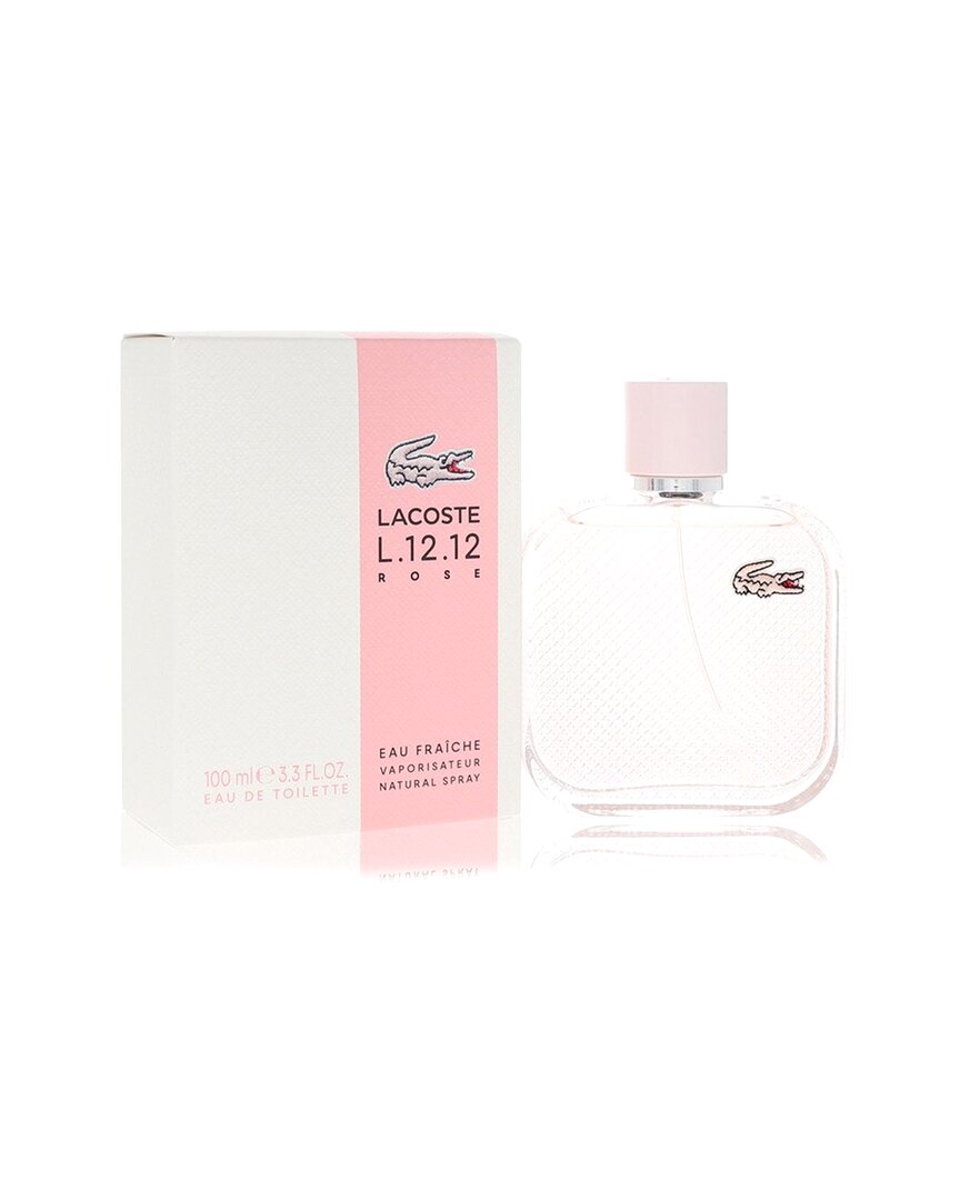 Lacoste Women's 3.3oz L.12.12 Rose Eau Fraiche Edt Spray