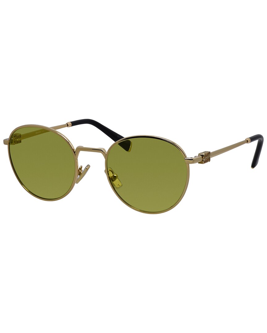 Miu Miu Women's Mu55zs 50mm Sunglasses In Green